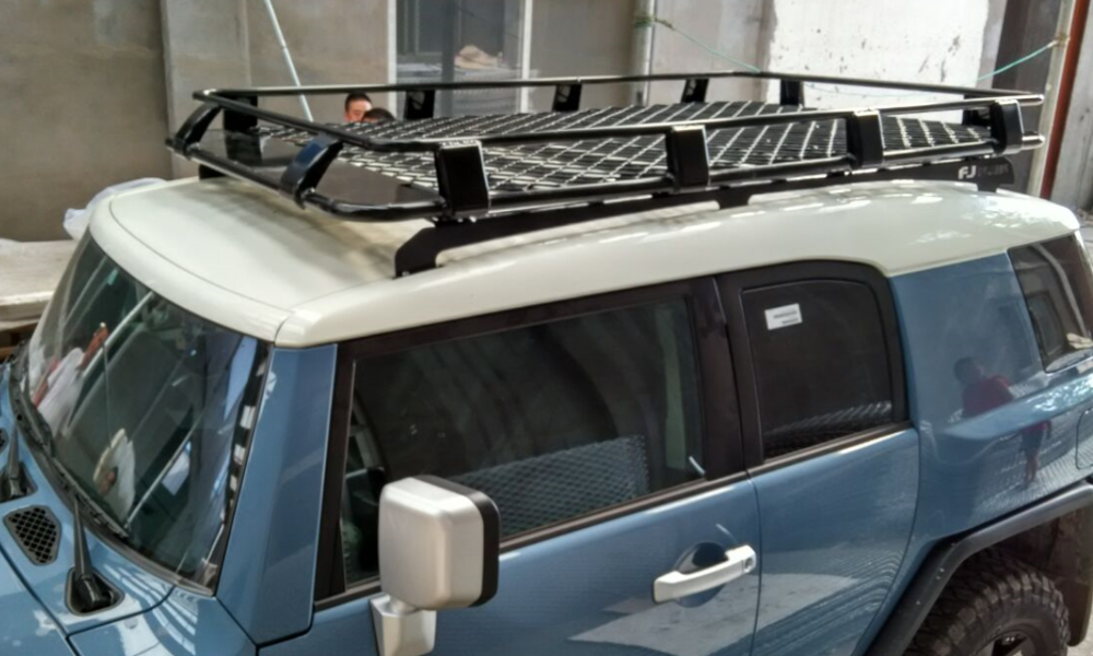 4x4 Auto parts roof luggage for FJ Cruiser 07+ accessories steel roof rack for FJ On Guangzhou