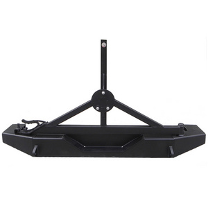 Wholesaler Steel Rear bumper With Spare Tire Carrier For Jeep Wrangler Tire Carrier JK 7 Days Delivery In Guangzhou