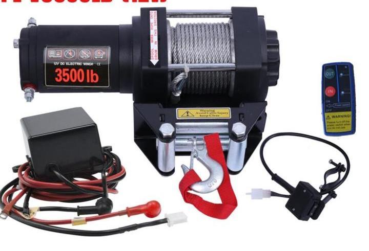 4x4 off road full wrapped electric winch Synthetic ROPE 12v 24V 3500 lbs or other winches steel rope  Recovery Winch