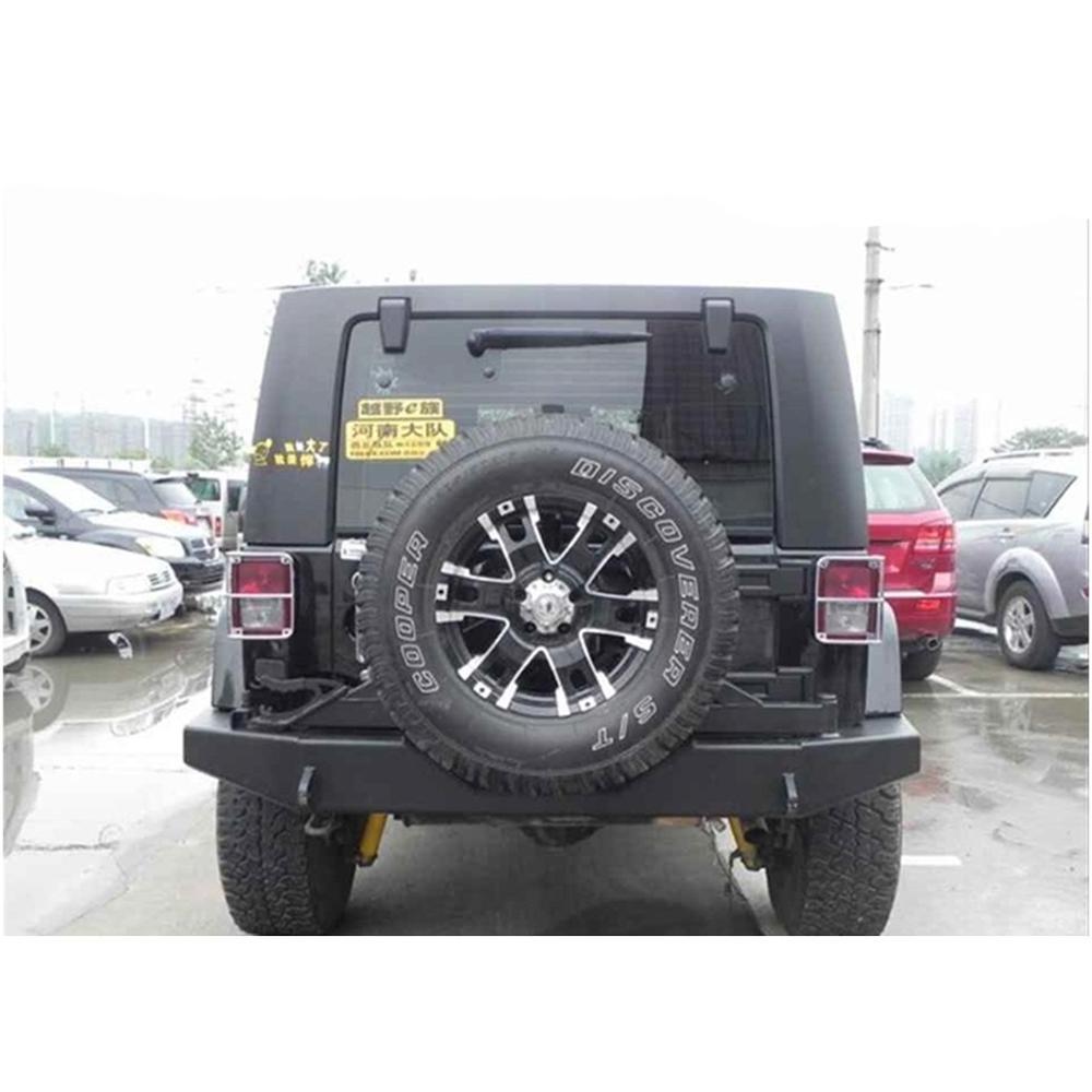 Wholesaler Steel Rear bumper With Spare Tire Carrier For Jeep Wrangler Tire Carrier JK 7 Days Delivery In Guangzhou