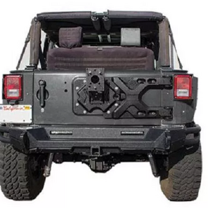 Wholesaler Parts Spare Tire Carrier Steel Rear Bumper Guard For Jeep Wrangler Tire Carrier JK 7 Days Delivery In Guangzhou