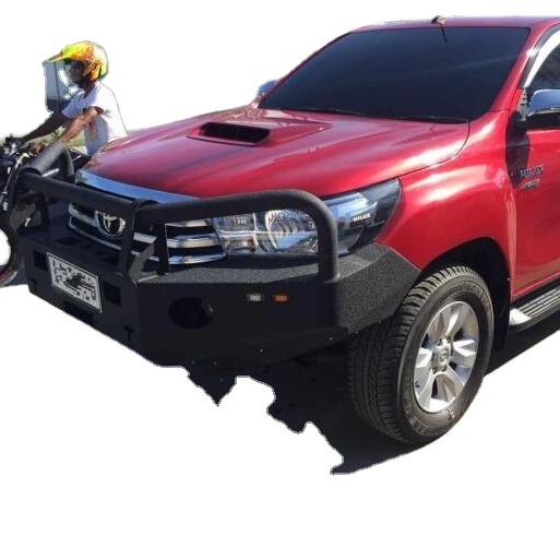 Car Bumper Auto Full Set Bull Bar With lamps  4x4 off road Bumper winch bracket easy installation wholesaler For Toyota hilux