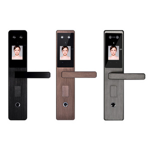 High security face recognition smart lock fingerprint app tuya zigbee remote unlock electronic door lock with hd 1mp camera