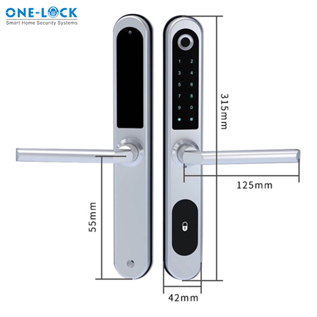 Smart safe security door electronic mortise lock miniusb stick waterproof fingerprint lock