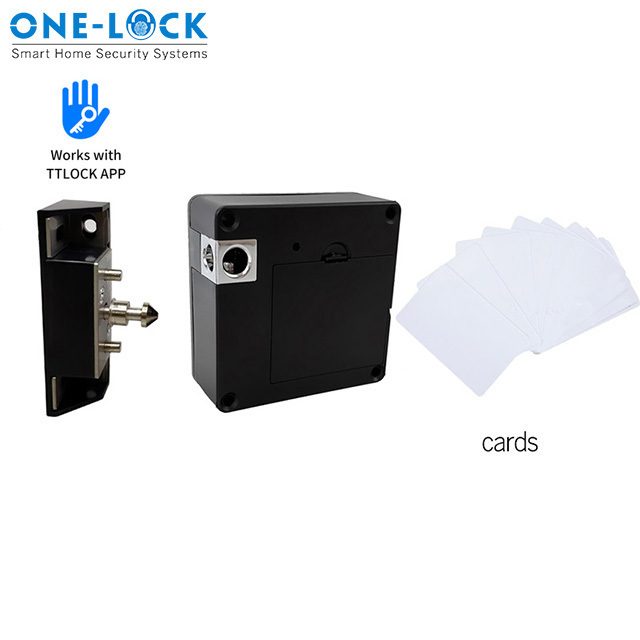 TTlock Home Office Private Locker Drawer RFID card Invisible Hidden Rfid Cabinet Lock