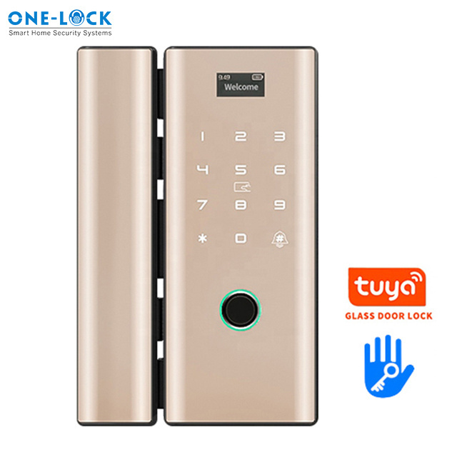 Tuya app wooden door lock sliding glass door security lock