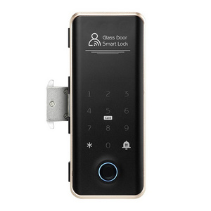 Commercial glass sliding door keyless entry smart home lock