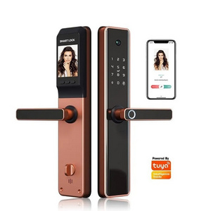 Automatic Intelligent Wireless Digital fingerprint door lock tuya Smart Door Lock with Camera