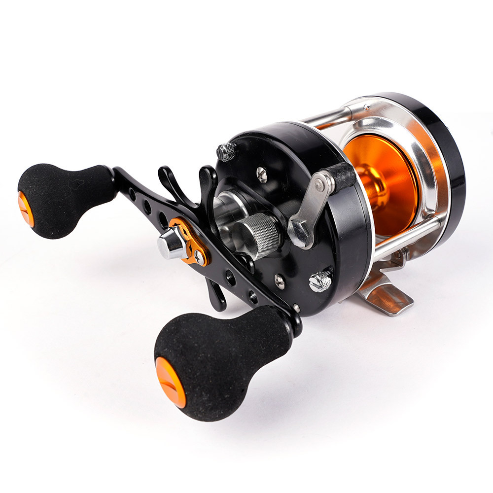 Kishimoto Big Game Trolling Reel Left Hand Round Bait Casting Fishing Reel Saltwater Jigging Reels