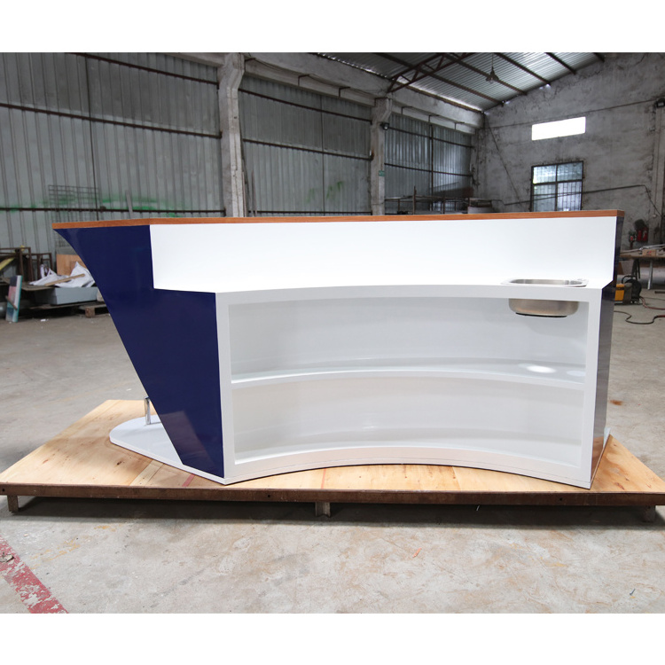 Modern Design Solid Wood Color Optional Used Boat Bar Counter for Sale