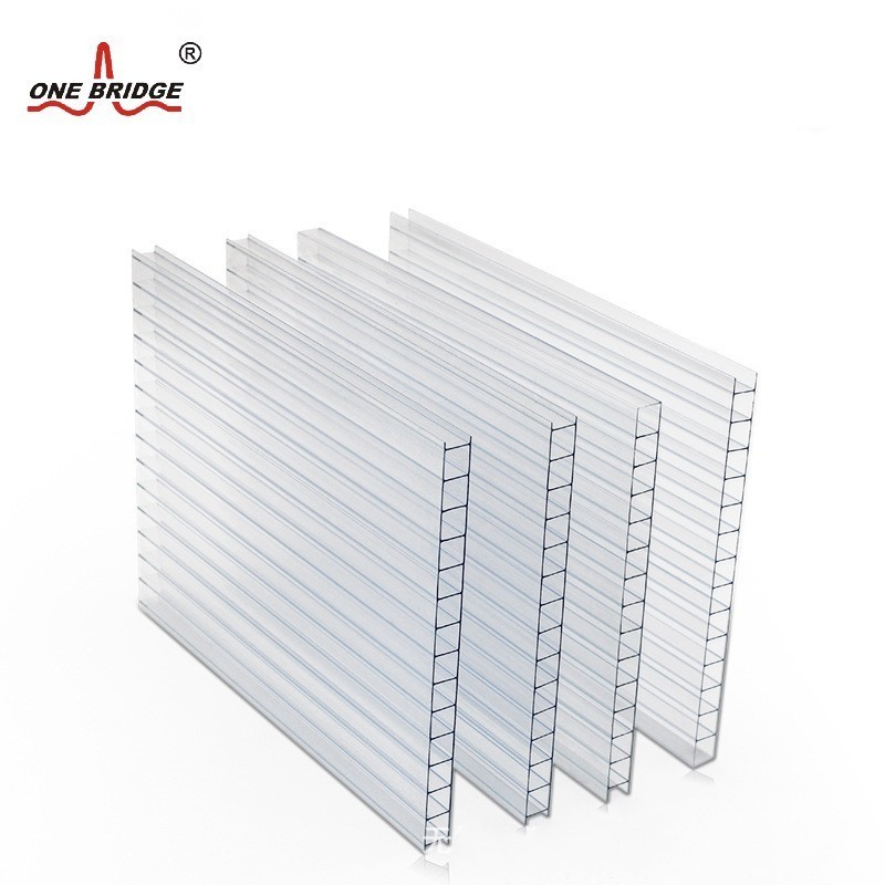 Free Sample Twin Wall PC Hollow Sheet Corrugated Embossed Solid Polycarbonate Sheet for Roofing Greenhouse