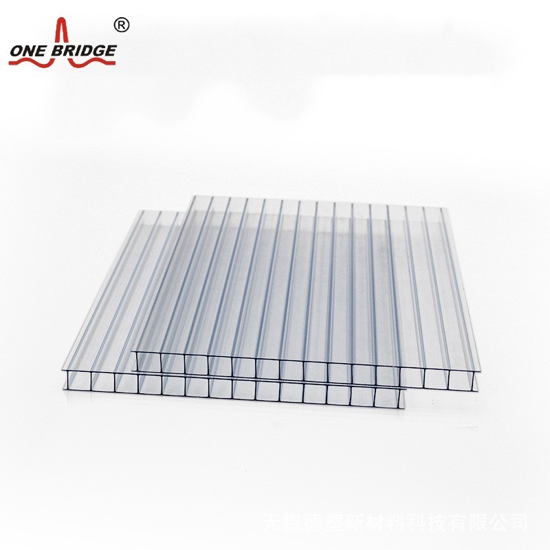 Free Sample Twin Wall PC Hollow Sheet Corrugated Embossed Solid Polycarbonate Sheet for Roofing Greenhouse