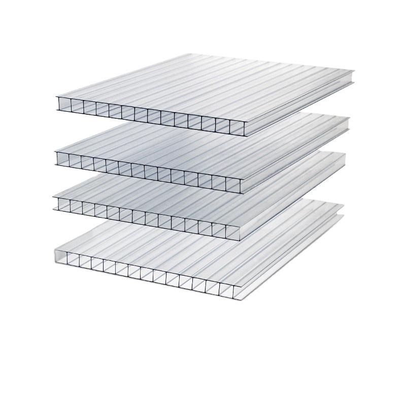 Free Sample Twin Wall PC Hollow Sheet Corrugated Embossed Solid Polycarbonate Sheet for Roofing Greenhouse