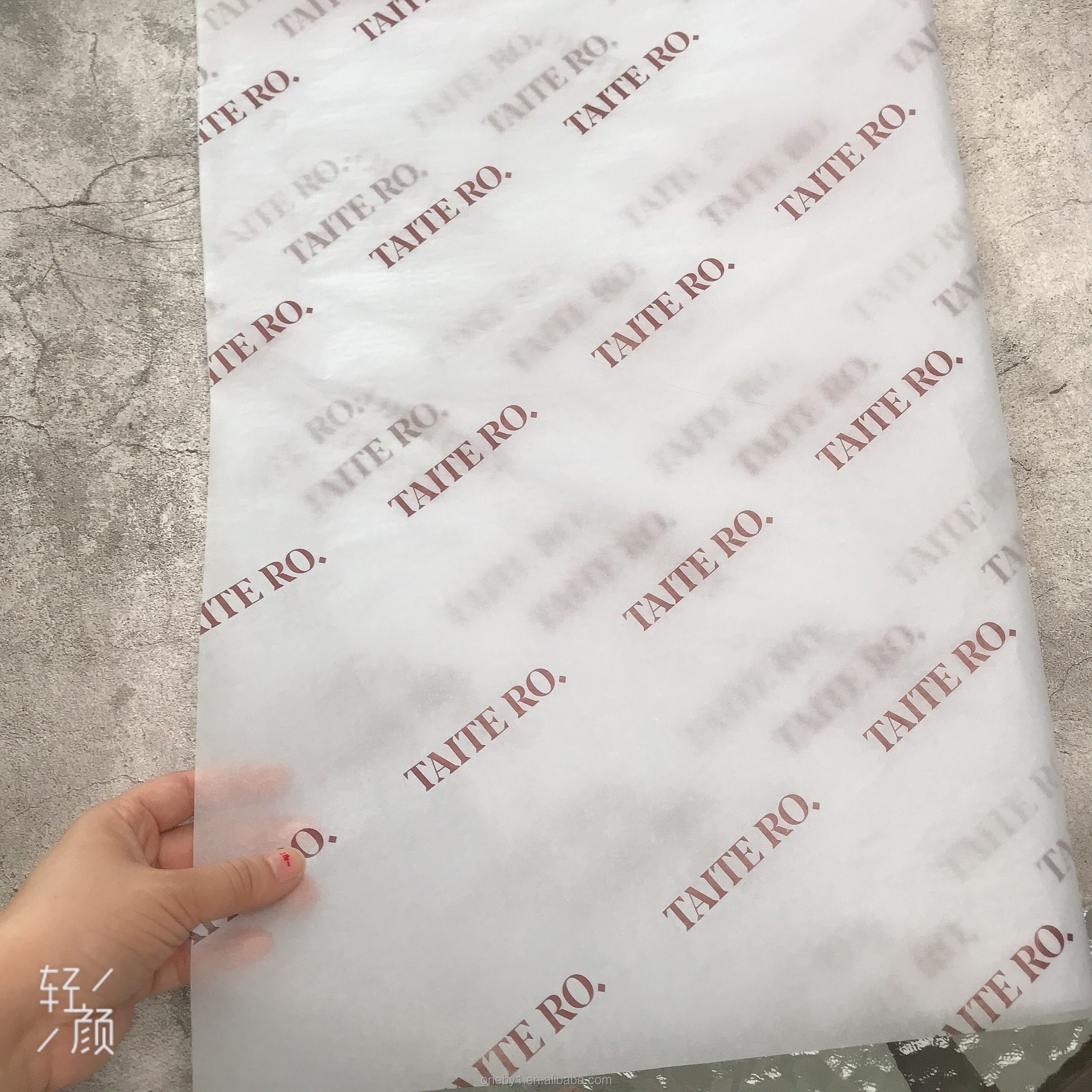 17g Wholesale Packaging Customized Logo Recycled Tissue Wrapping Paper with Company Logo Gift Wrapping Paper Packaging Paper