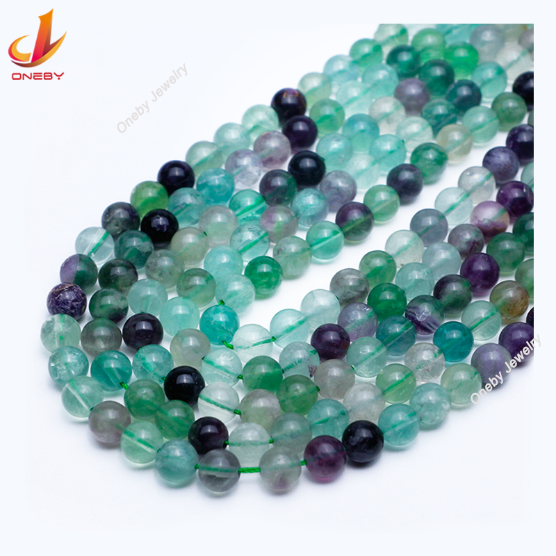 6mm 8mm 10mm Fluorite drilled waterdrop beaded shoulder shawl semi-precious natural stone and crystal craft loose bead