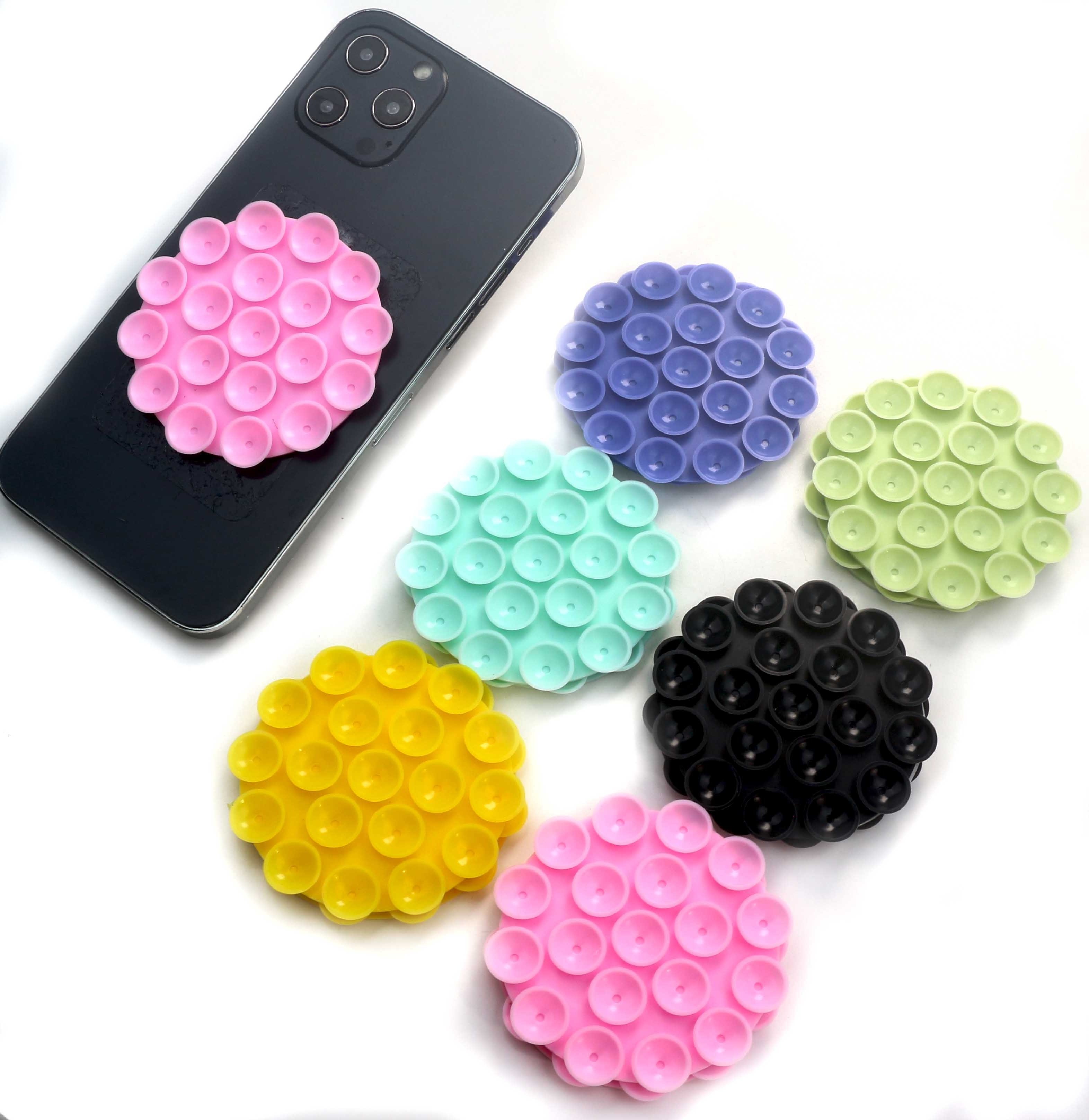 Round Silicone Suction 2023 new grip stand rack Silicone suction phone grip mobile phone accessories phone holder