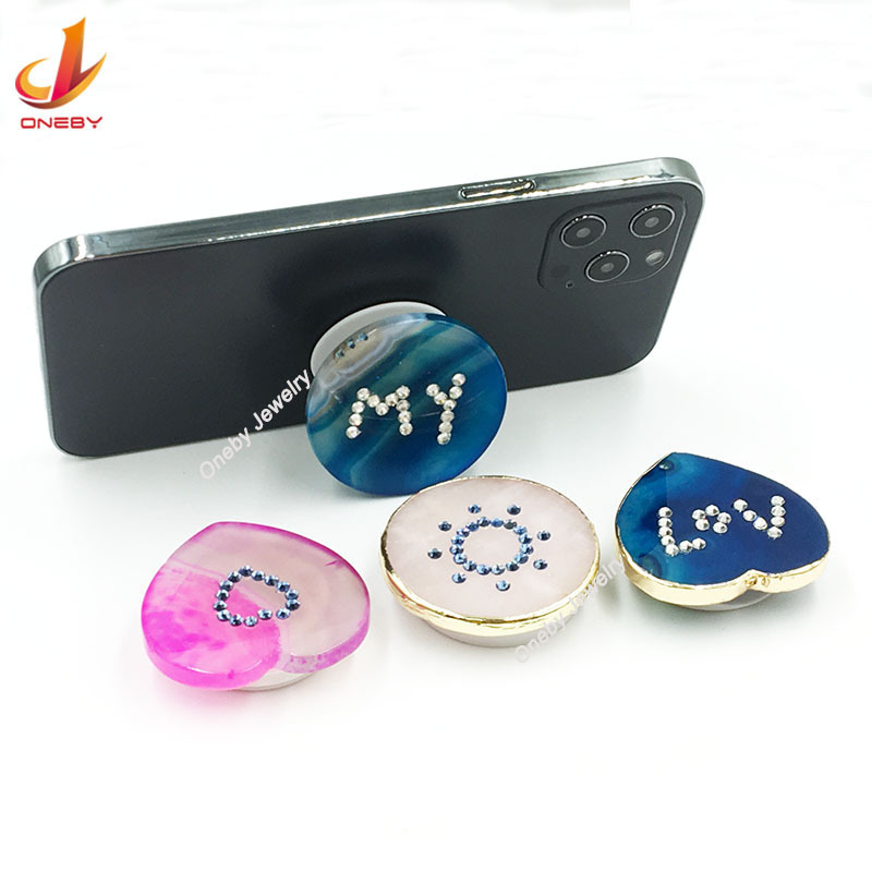 Gemstone Gems Cellphone Crystallize AccessoriesGem Ring Shower Car Diamond Smart Grip Cell mobile phone holders