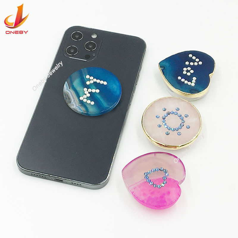 Gemstone Gems Cellphone Crystallize AccessoriesGem Ring Shower Car Diamond Smart Grip Cell mobile phone holders