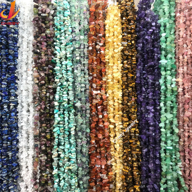 wholesale natural stone round crystal Healing Energy crystal craft gemstone beads tumbled chips loose beads