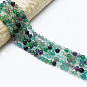 6mm 8mm 10mm Fluorite drilled waterdrop beaded shoulder shawl semi-precious natural stone and crystal craft loose bead