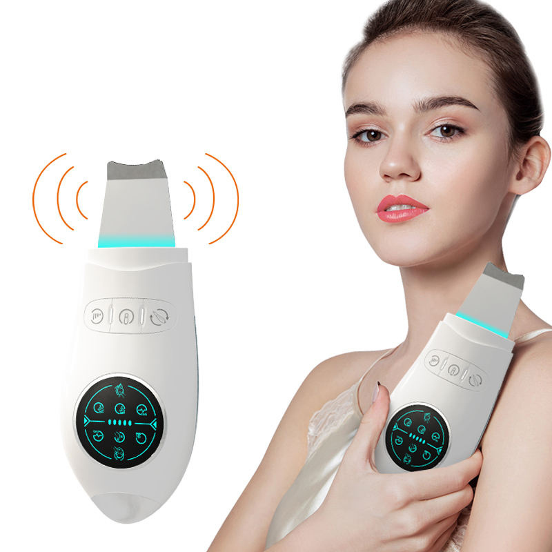 2023 New Design Wireless Eye Face Beauty Deep Cleansing Blackhead Remover Skin Lifting Diy  Ultrasonic Facial Skin Scrubber