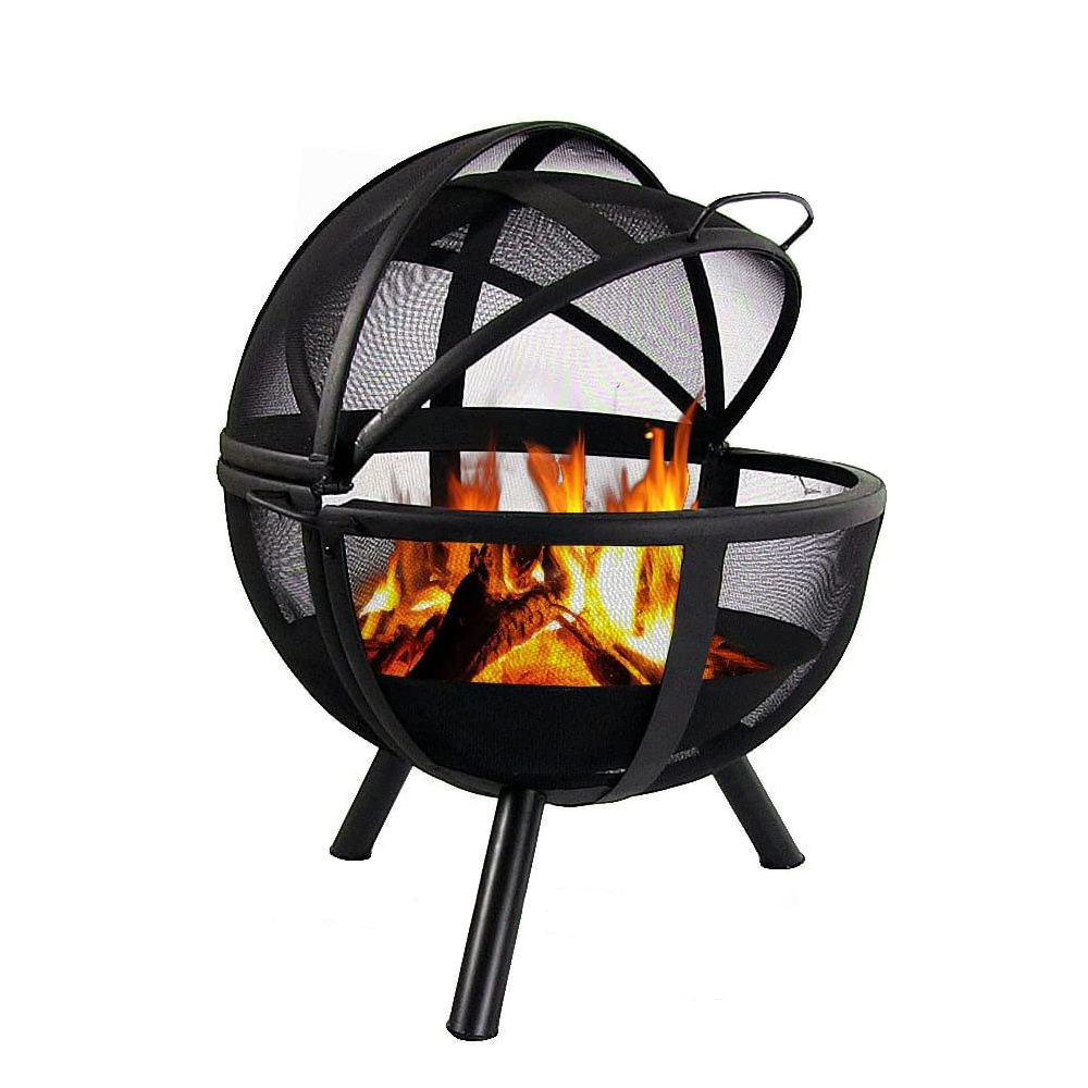 Custom Size Ball of Fire Pit Outdoor fire Globe  Large Round fire Pit for Camping and  Outdoor Heating