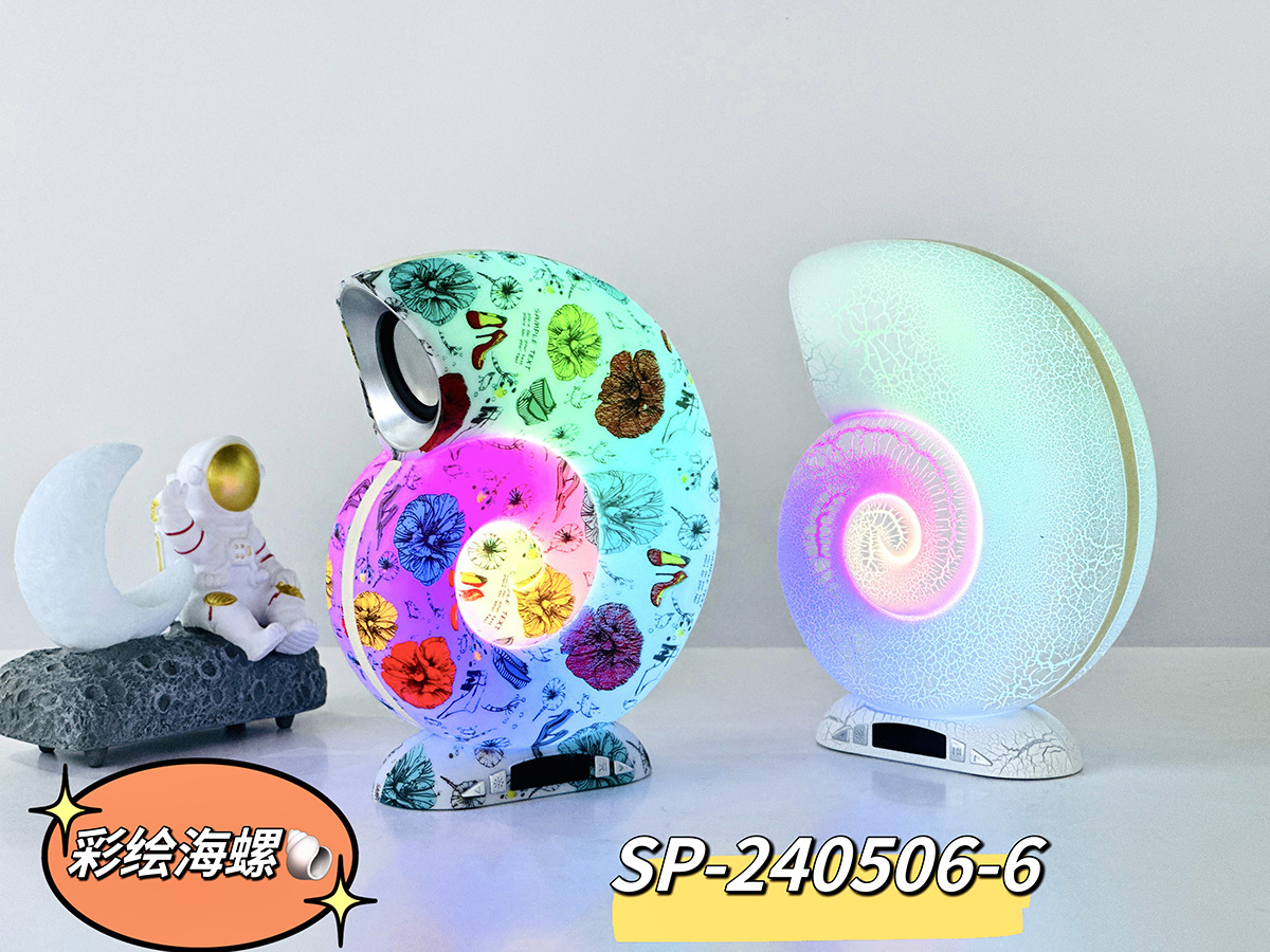 Factory Wholesale SP-240506-6 speakers conch music lamp bluetooth speakers subwoofers wireless speaker