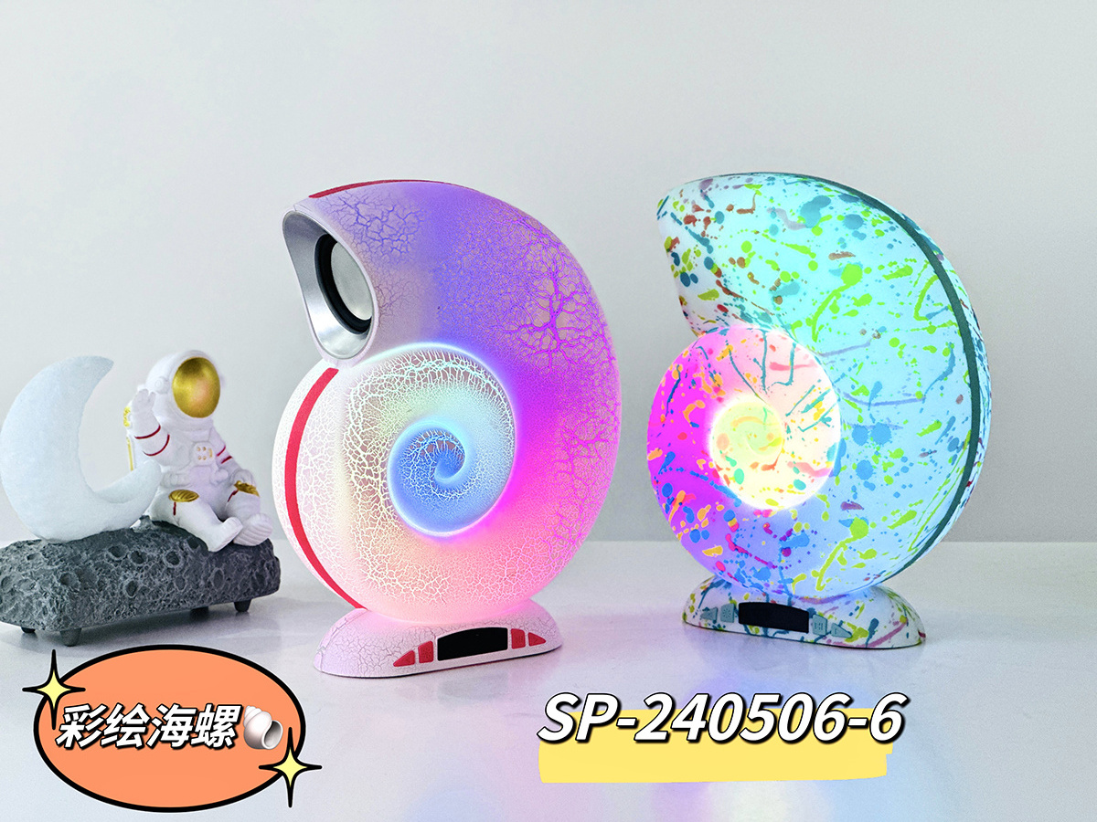 Factory Wholesale SP-240506-6 speakers conch music lamp bluetooth speakers subwoofers wireless speaker