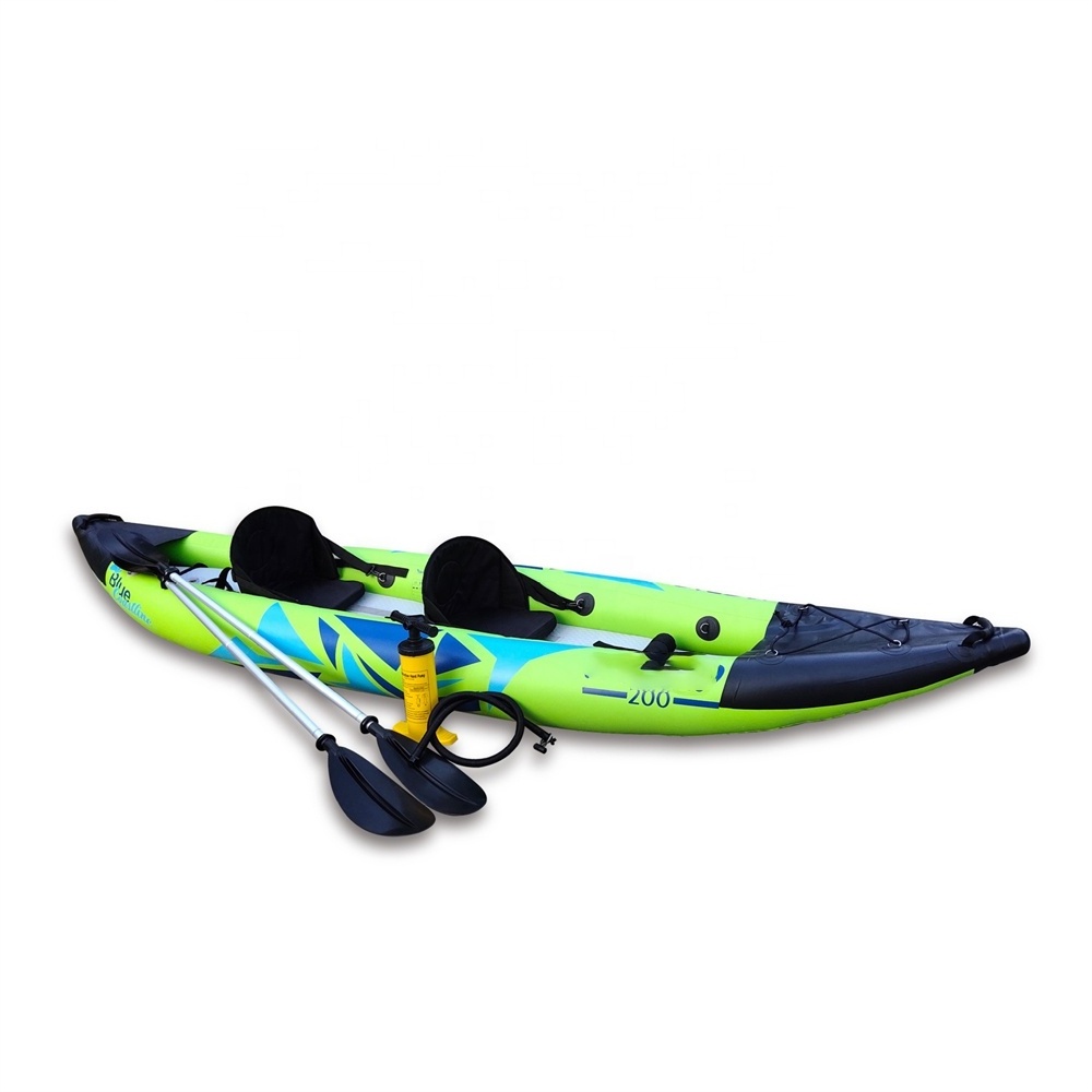 ONE SURF hot sale sit in rowing boats kayak inflatable water banana boat kayak 2 person tandem