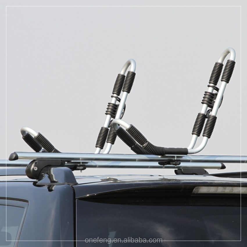 Onefeng Aluminum Kayak Canoe Roof J Rack Carries One Kayak Canoe boat kayak roof rack