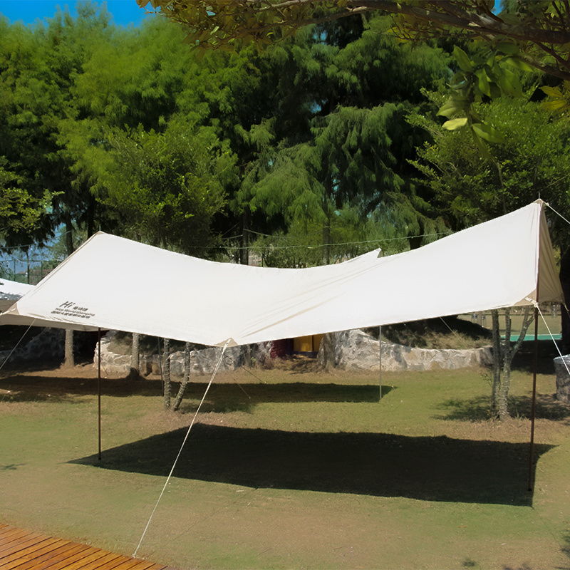 Niceworld Girder shelter sun shade rain fly awning camping tarp with tent pole beach tent sun shelter