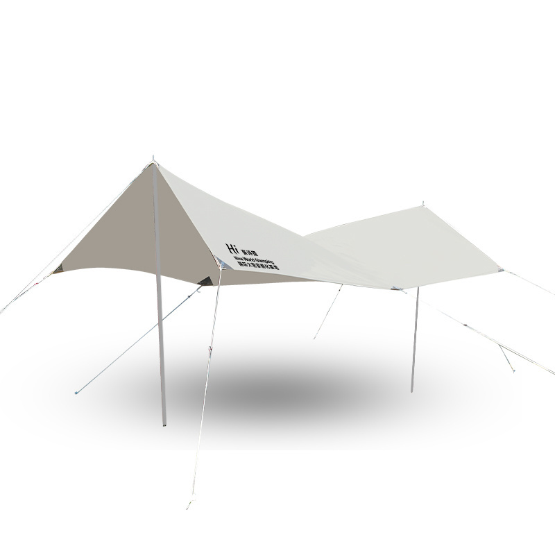 Niceworld Girder shelter sun shade rain fly awning camping tarp with tent pole beach tent sun shelter