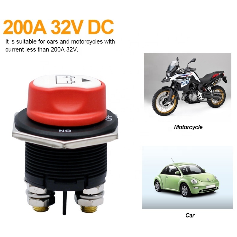 DC12V 24V 50A 100A 200A 300A Marine Boat Car RV Battery Disconnect Isolator Cut Off ON Off Kill Switch