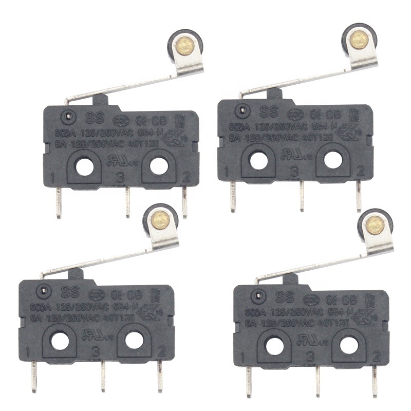 Micro switch for small household appliances and electronic equipment CQC certified roller micro switch