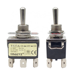 Waterproof IP67 250V 15A  ON OFF ON DPDT metal Toggle Switch