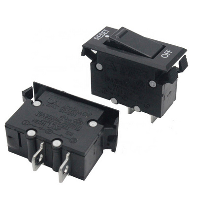 Approach ss-001  black 10A rocker switch overload current protector trip free circuit breaker