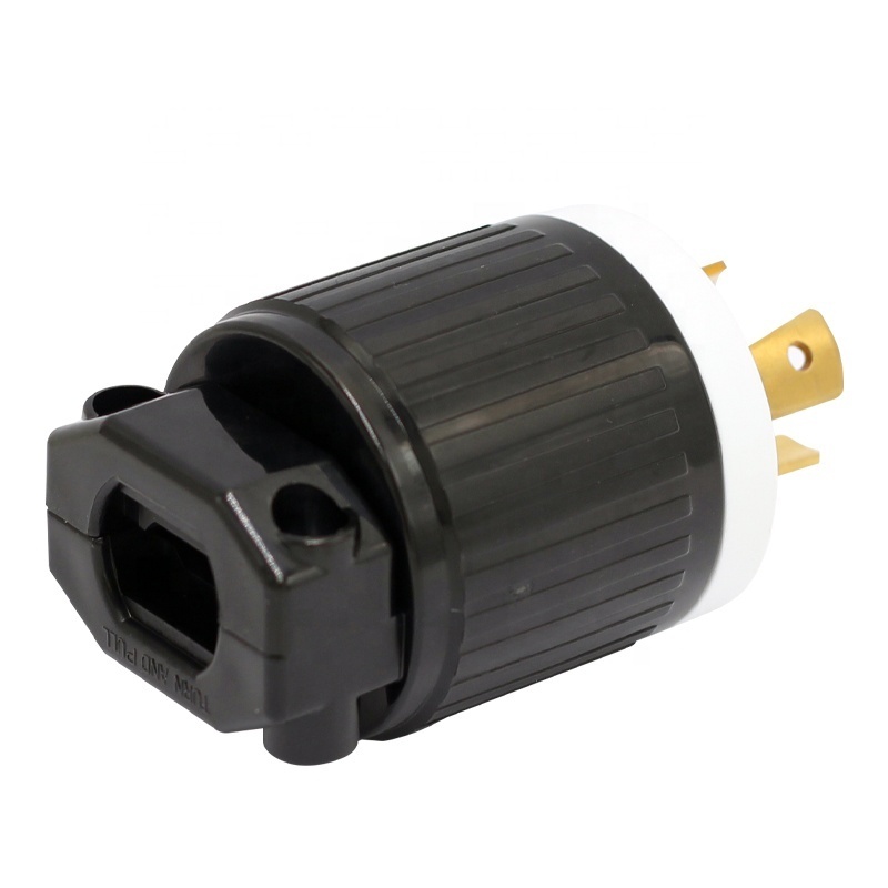 Nema L5-20 US 20A 250V Outdoor Extension Industry Receptacle Connector America Tripolar Male Locked Plug 30A 250V