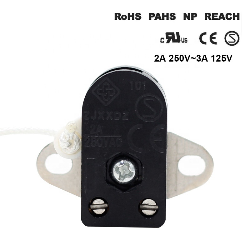 XX-101 250V  2A  Pull Chain Rope Zipper Switch