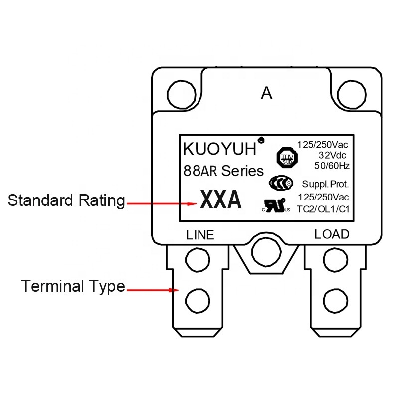 Automatic Reset Thermal Switch Circuit Breaker 5A 10A 15A Current Overload Protector for Kids Electric Car Accessories