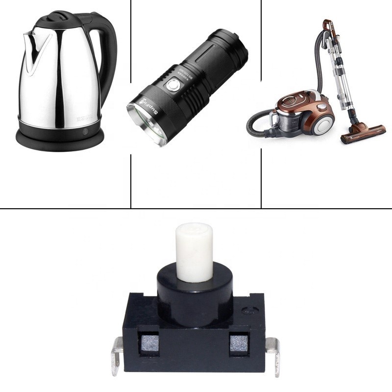 KAG 01B selflocking  flashlight vacuum cleaner push button momentary  switch