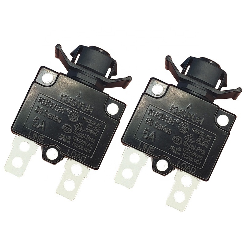 13A Bakelite Thermal Switch Circuit Breaker Overload Protector Air Compressor Switches With Waterproof Cover Cap