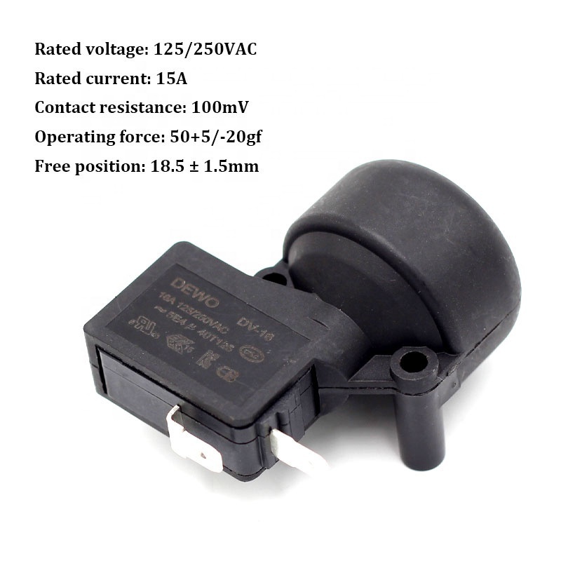 Factory price Fall-Protective Micro Toggle Switch Safety Dumping Limit Switch For Electric heater