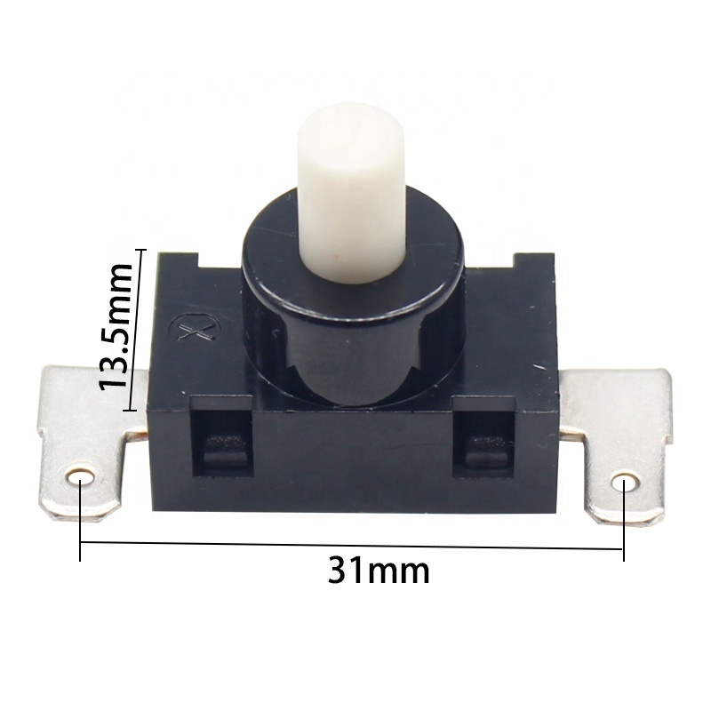 High Quality On-Off Latching Plastic Flashlight Push Button Switch