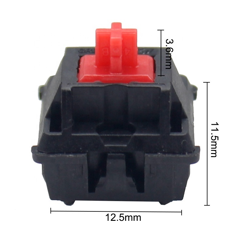 China supplier blue/black/red/brown mechanical keyboard switches types