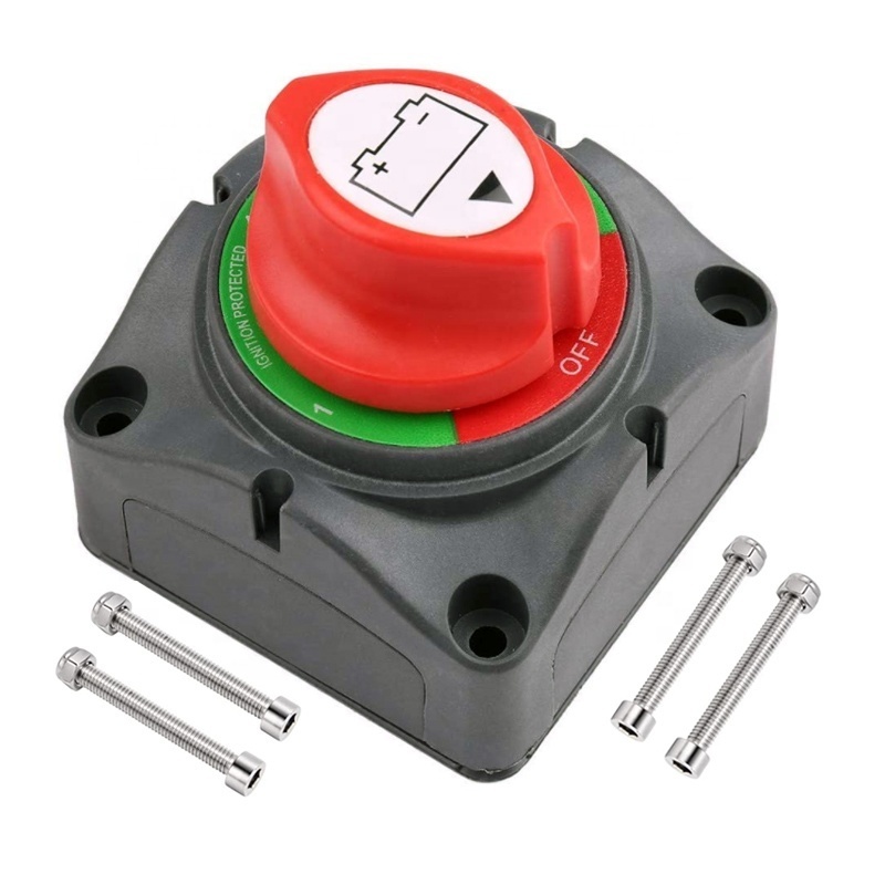 Battery Disconnect Switch 1-2-Both-Off 12V-48V  600A RV  Selector Power Cut off Battery Switch