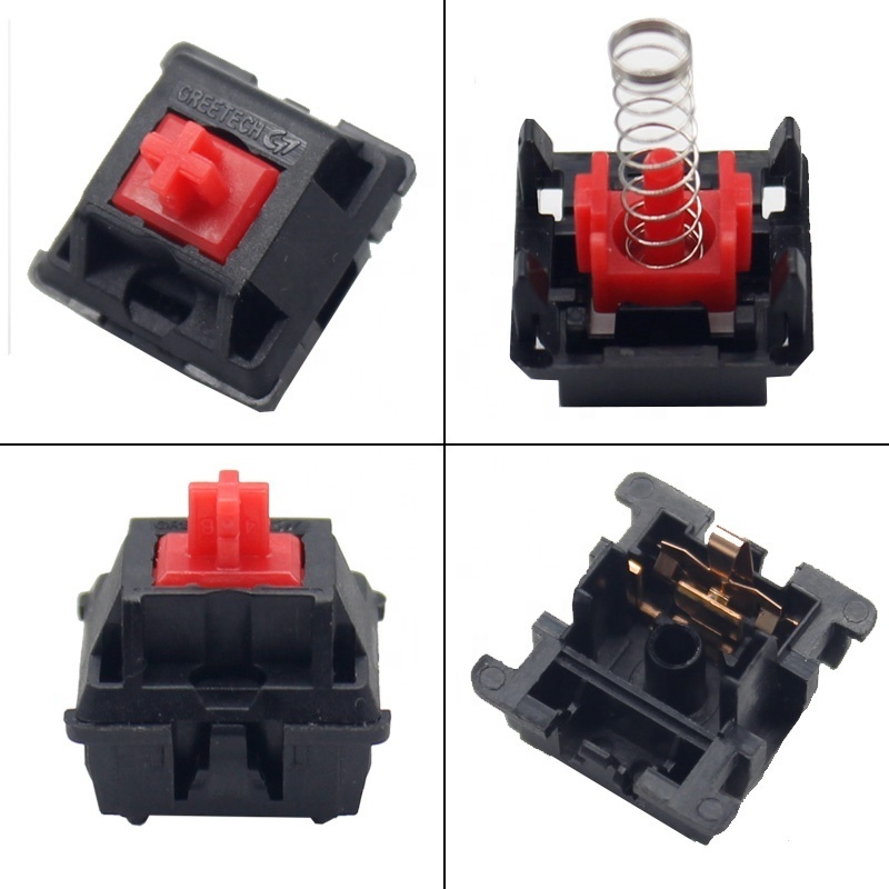 China supplier blue/black/red/brown mechanical keyboard switches types