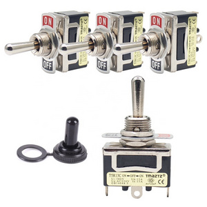 18mm spring return toggle switch 3 way on off on momentary gold handle toggle switches rocker switches