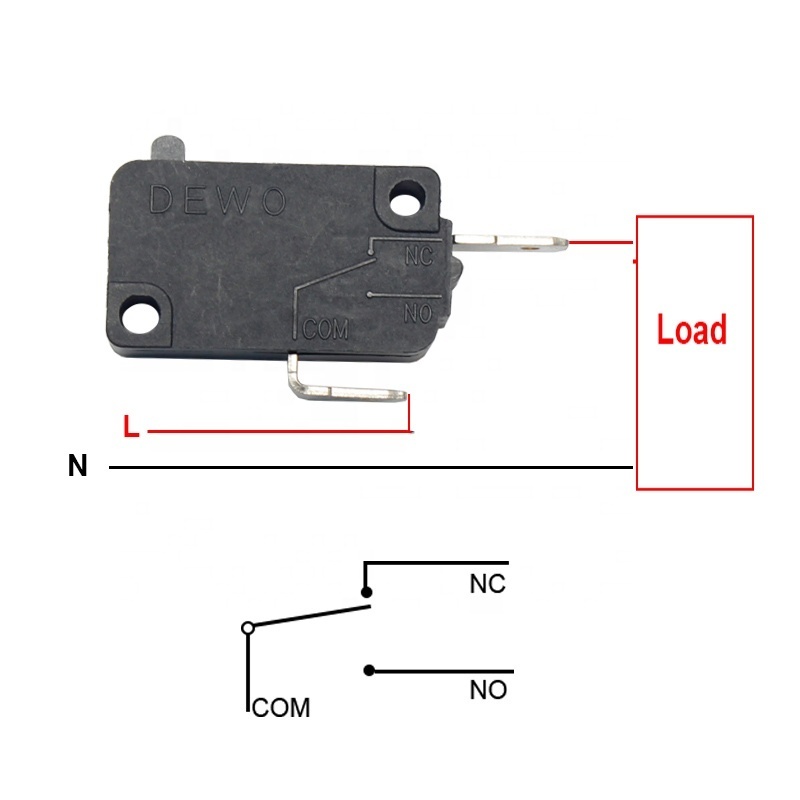 16A SPDT Snap Action Button Micro Limit Switch Refrigerator Dispenser Micro Switch Compatible