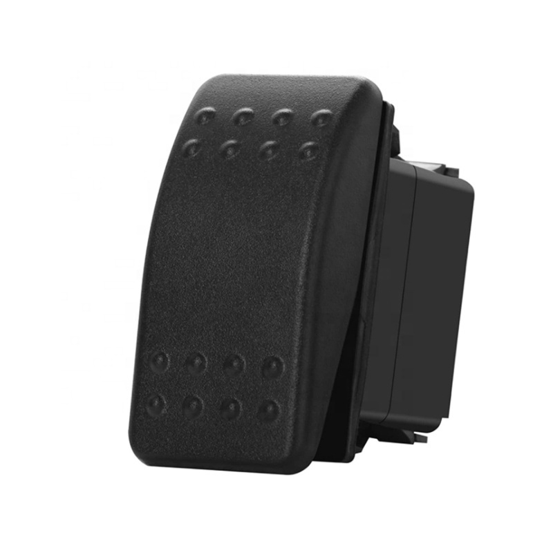 12v 24v  ON OFF Dual Light 3Pin Customized Waterproof Boat Rocker Switch With Lasered Symbol