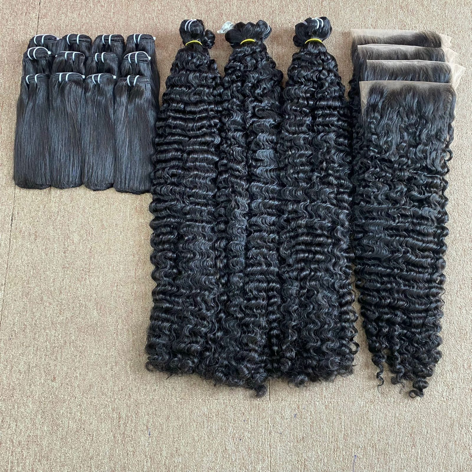 Single Donor Multiple donors Burmese Tight Curly Raw Vietnamese Human Hair Cuticle Aligned Hair wholesale price